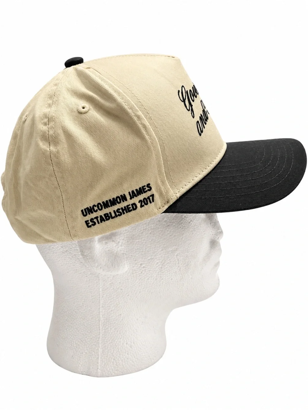 Uncommon James Good Vibes & Tequila Trucker Hat Tan Black
